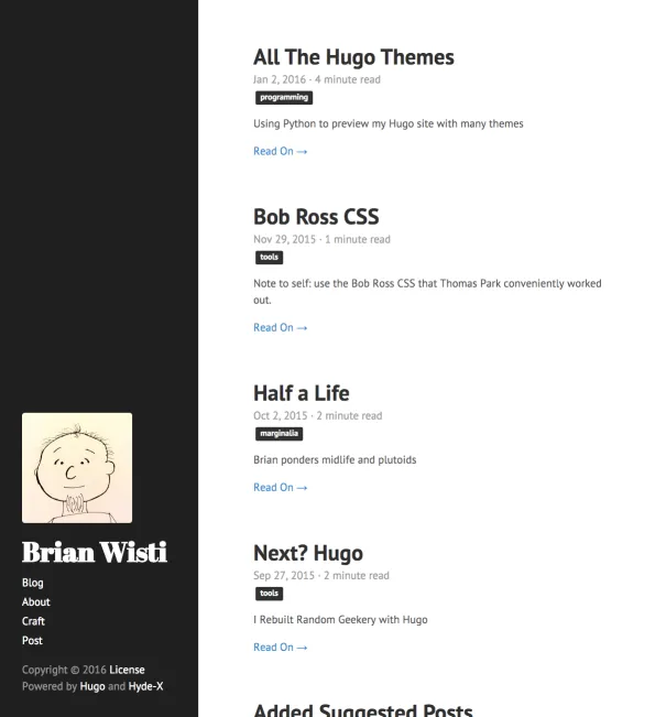 Hyde-X theme screenshot