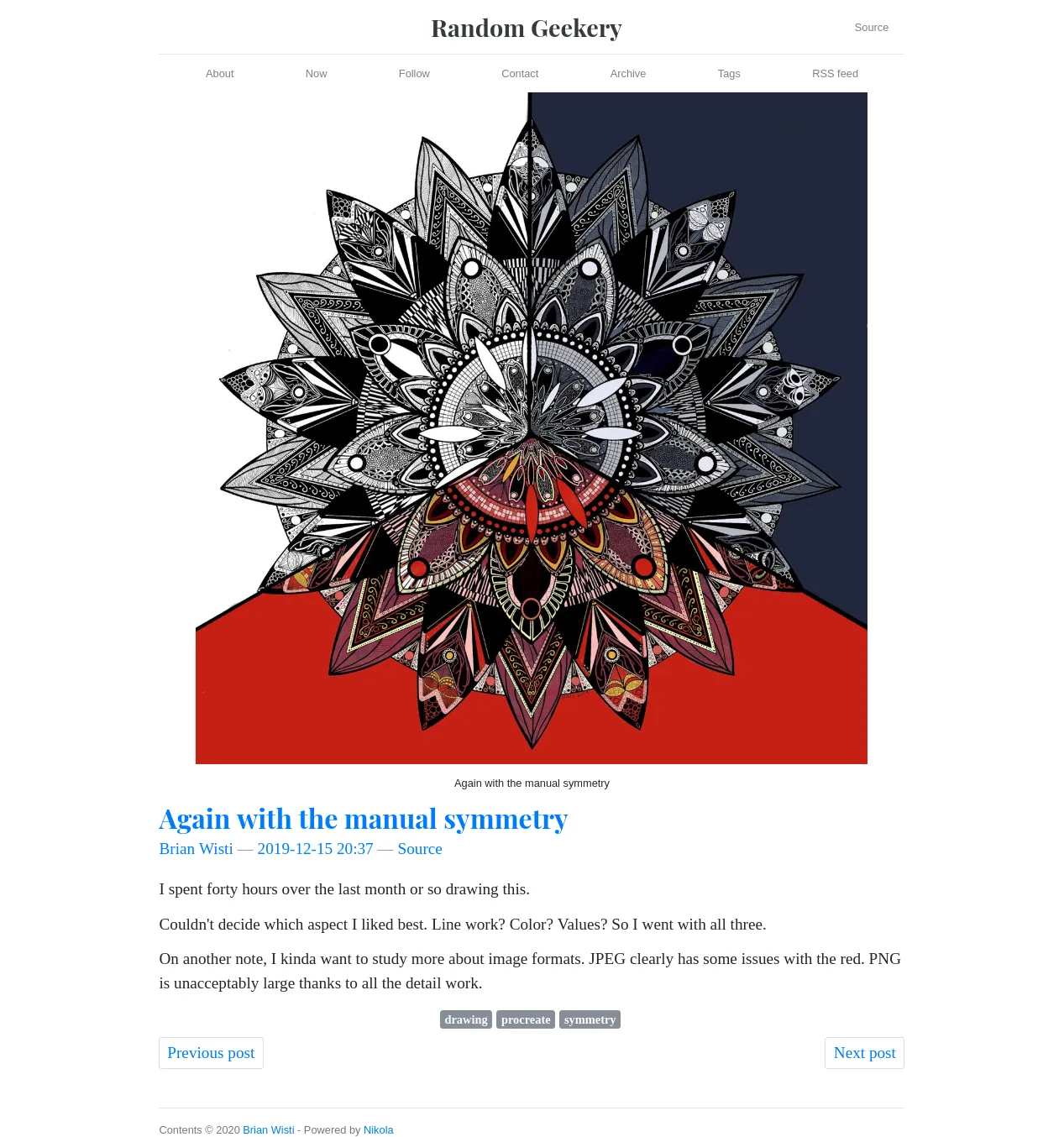 Cover image in post screenshot showing cover image in post