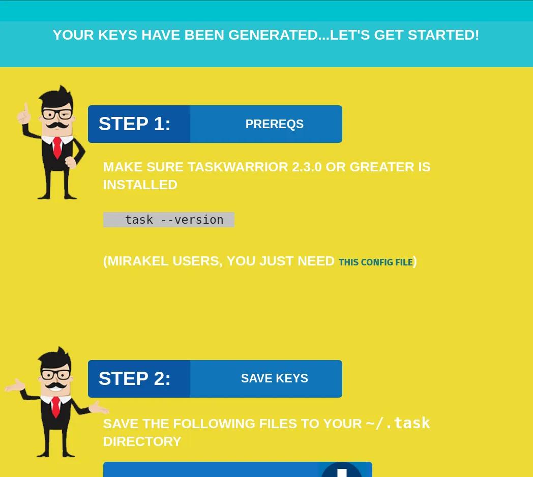 The first couple steps of Freecinc setup
