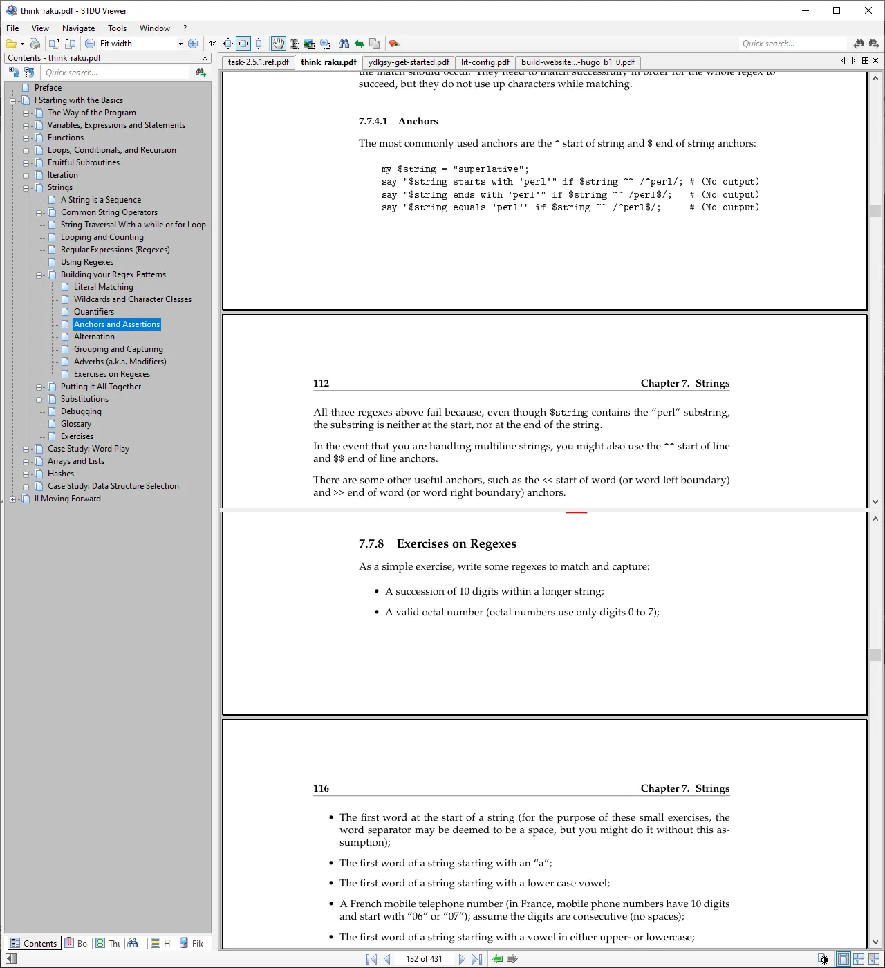 screenshot of split view