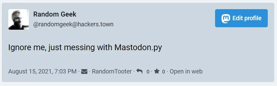 toot screenshot